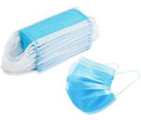 Маска одноразовая трехслойная 100 шт синяя с мельтблауном Маска одноразовая трехслойная 100 шт синяя с мельтблауном