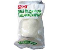 Бинт когезивный самофиксирующийся белый Pinna 6см *4 м