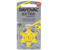 Батарейки 10 для слухового аппарата Rayovac Extra Advanced, 6 шт Батарейки 10 для слухового аппарата Rayovac Extra Advanced, 6 шт