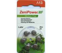Батарейки A13 для слухового аппарата ZeniPower, 6 шт Батарейки A13 для слухового аппарата ZeniPower, 6 шт