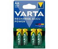 Пальчиковые аккумуляторы VARTA AA 2600 mAh Pro Recharge Accu Power 4 шт Пальчиковые аккумуляторы VARTA AA 2600 mAh Pro Recharge Accu Power 4 шт