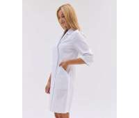 Женский женский халат Прага (Белый): Элегантность и Комфорт Женский женский халат Прага (Белый): Элегантность и Комфорт