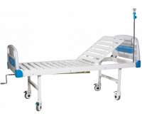 Кровать медицинская БИОМЕД FB-23 (2 секционная механическая на колесах) Кровать медицинская БИОМЕД FB-23 (2 секционная механическая на колесах)