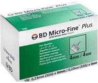 Иглы инсулиновые для шприц-ручек BD Micro-Fine Plus 4 мм, 100 шт
