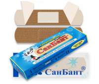 Санбант 19*72мм набор эластичных пластырей 10шт на прозрачной основе