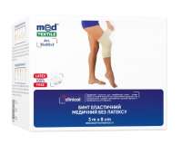 Бинт 8cм* 3 м эластичный высокой растяжимости без латекса Med Textile Бинт 8cм* 3 м эластичный высокой растяжимости без латекса Med Textile