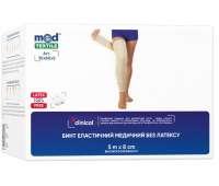 Бинт 8cм* 5 м эластичный высокой растяжимости без латекса Med Textile Бинт 8cм* 5 м эластичный высокой растяжимости без латекса Med Textile