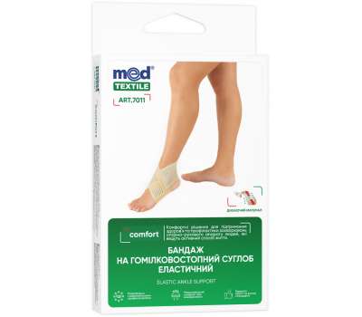 Бандаж на голеностопный сустав эластичный Med textile 7011 Бандаж на голеностопный сустав эластичный Med textile 7011