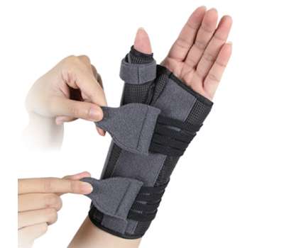 Ортез для лучезапястного сустава и сустава большого пальца с анатомическими шинами EH-403 Ortop (левый) Ортез для лучезапястного сустава и сустава большого пальца с анатомическими шинами EH-403 Ortop (левый)