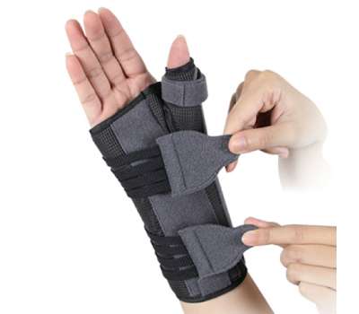 Ортез для лучезапястного сустава и сустава большого пальца с анатомическими шинами EH-404 Ortop (правый) Ортез для лучезапястного сустава и сустава большого пальца с анатомическими шинами EH-404 Ortop (правый)