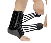 Бандаж на голеностопный сустав со спиральными ребрами жесткости WH-917 Ortop Бандаж на голеностопный сустав со спиральными ребрами жесткости WH-917 Ortop