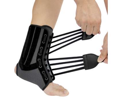 Бандаж на голеностопный сустав со спиральными ребрами жесткости WH-917 Ortop Бандаж на голеностопный сустав со спиральными ребрами жесткости WH-917 Ortop