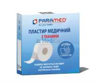 Медицинский пластырь-лента Paramed из ткани 1,25 см х5 м Медицинский пластырь-лента Paramed из ткани 1,25 см х5 м