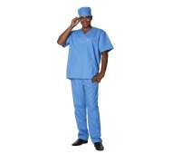 Костюм медицинский мужской "01" синий Профмода