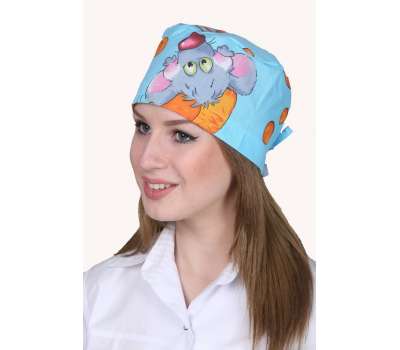 Шапочка медицинская цветная на завязках Профмода Шапочка медицинская цветная на завязках Профмода