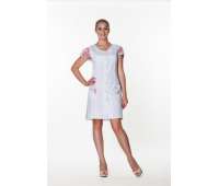 Халат медицинский женский "Анжелика" короткий рукав