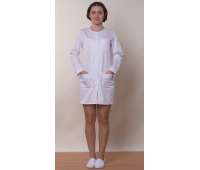 Халат медицинский женский "Лора" длинный рукав без отделки