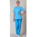 Жакет медицинский женский "Вера" голубой рукав короткий Жакет медицинский женский "Вера" голубой рукав короткий