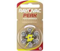 Батарейки для слуховых аппаратов Rayovac Peak 10 (6 шт) Батарейки для слуховых аппаратов Rayovac Peak 10 (6 шт)