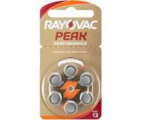 Батарейки для слуховых аппаратов Rayovac Peak 13 (6 шт) Батарейки для слуховых аппаратов Rayovac Peak 13 (6 шт)