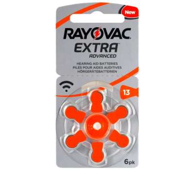 Батарейки для слухового аппарата 13 Rayovac Extra Advanced, 6 шт Батарейки для слухового аппарата 13 Rayovac Extra Advanced, 6 шт