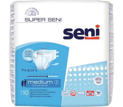 Seni (Сени) Super Medium (2), 10шт подгузники для взрослых Seni (Сени) Super Medium (2), 10шт подгузники для взрослых