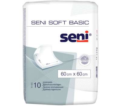 Seni (Сени) Soft Basic 60х60см, 10шт одноразовые пеленки Seni (Сени) Soft Basic 60х60см, 10шт одноразовые пеленки