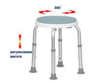 Стул для душа поворотный 103С Toros 1072 Стул для душа поворотный 103С Toros 1072