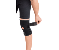 Бандаж на колено с ребрами жесткости разъемный Торос 518