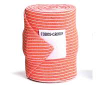 Бинт эластичный медицинский Торос-Груп с липучкой 8см х 1.5м Оранжевый