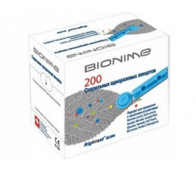 Ланцеты Bionime Rightest №200 Ланцеты Bionime Rightest №200